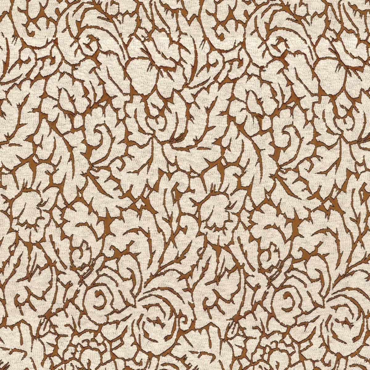 Bellezza Fabric - Ambre by orange misc jacquard fabric from Casamance