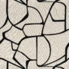 black-grey contemporary embroideried fabric from Casamance
