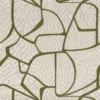 green contemporary embroideried fabric from Casamance