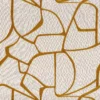 orange contemporary embroideried fabric from Casamance