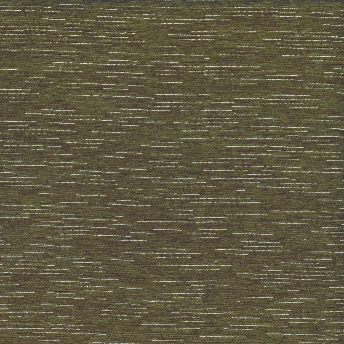 Segreti Fabric - Kaki by green plain velvet-chenille fabric from Casamance