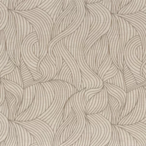 neutral contemporary embroideried fabric from Casamance