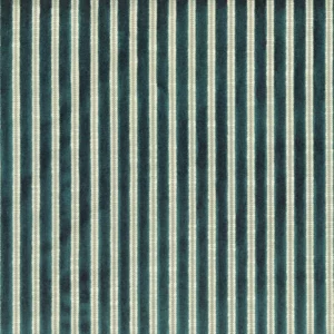 blue striped velvet-chenille fabric from Casamance