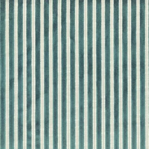 blue striped velvet-chenille fabric from Casamance