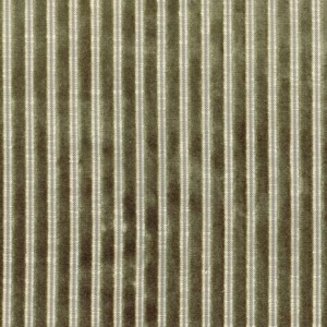 green striped velvet-chenille fabric from Casamance