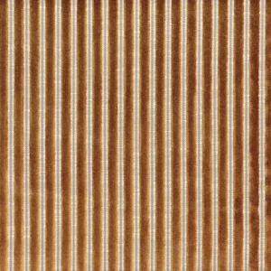 yellow striped velvet-chenille fabric from Casamance