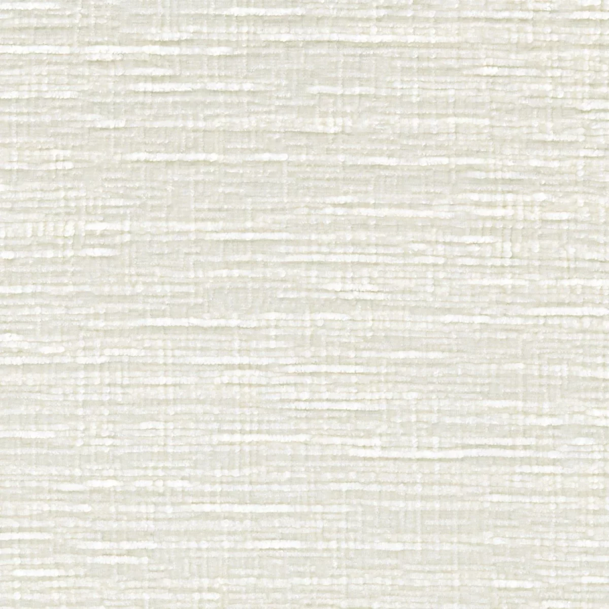 Sharpei Fabric - Blanc Optique by white plain velvet-chenille fabric from Casamance