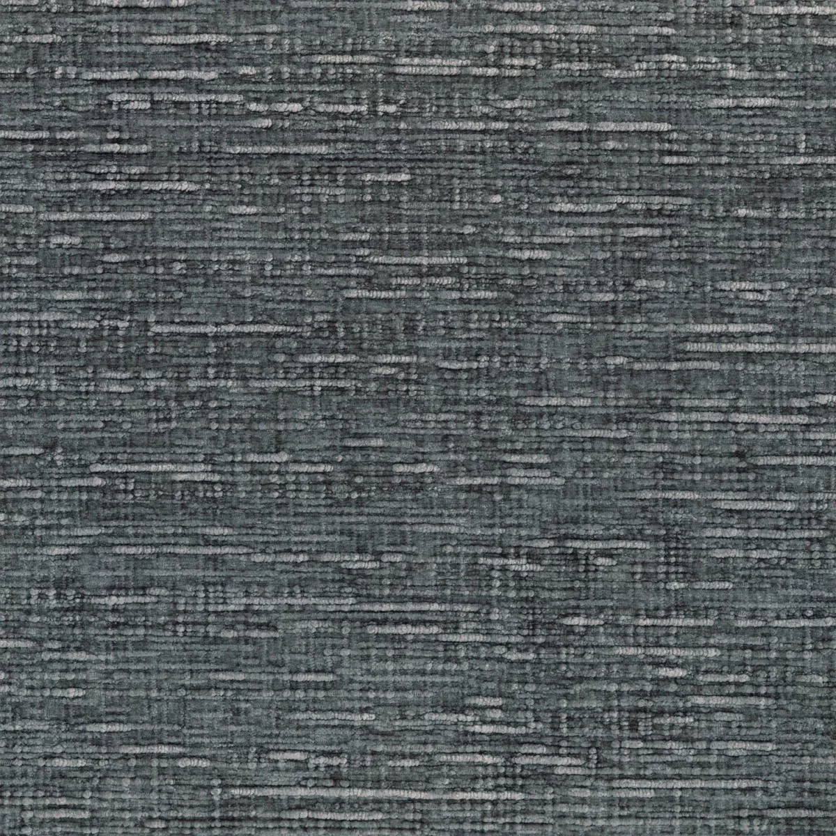 Sharpei Fabric - Anthracite by black-grey plain velvet-chenille fabric from Casamance