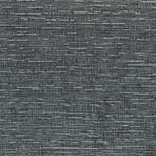 Sharpei Fabric - Anthracite by black-grey plain velvet-chenille fabric from Casamance