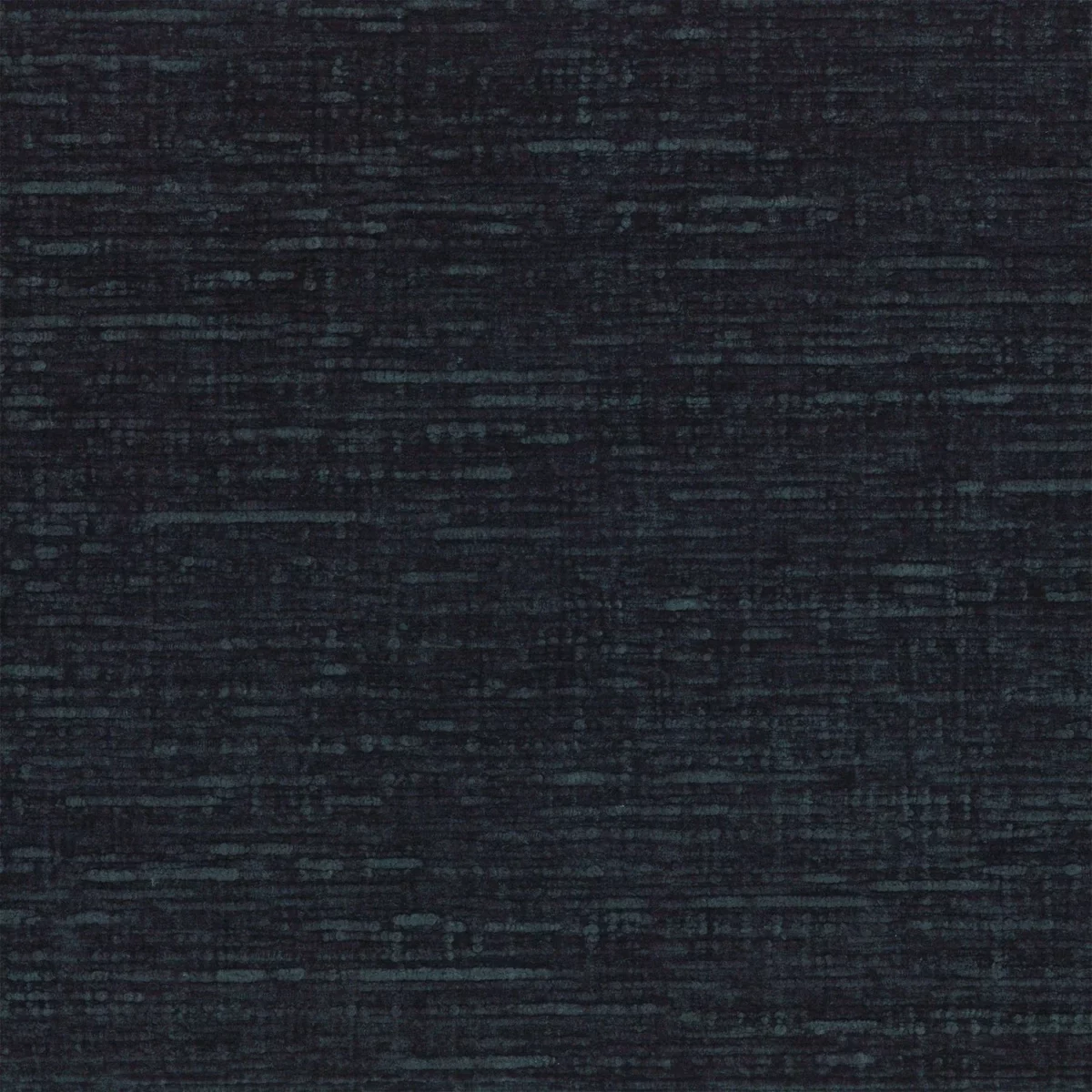 Sharpei Fabric - Noir by blue plain velvet-chenille fabric from Casamance