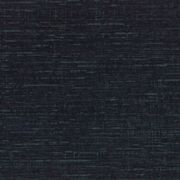 Sharpei Fabric - Noir by blue plain velvet-chenille fabric from Casamance