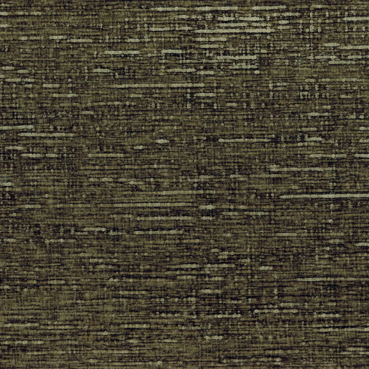 Sharpei Fabric - Kaki by green plain velvet-chenille fabric from Casamance