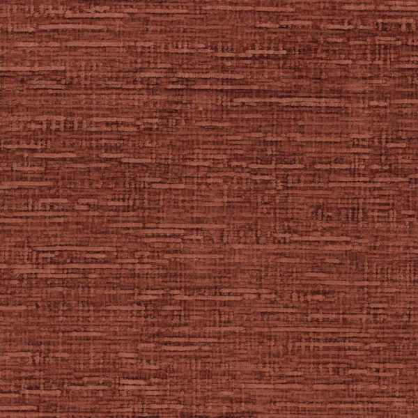 Sharpei Fabric - Acajou by red plain velvet-chenille fabric from Casamance