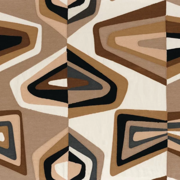 West Dream Fabric - Praline Noir by brown misc velvet-chenille fabric from Casamance