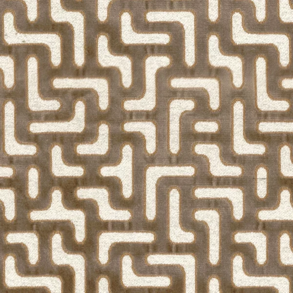 Bryce Fabric - Taupe by neutral geometric jacquard fabric from Casamance
