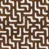 brown geometric jacquard fabric from Casamance