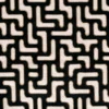 black-grey geometric jacquard fabric from Casamance