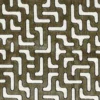 green geometric jacquard fabric from Casamance