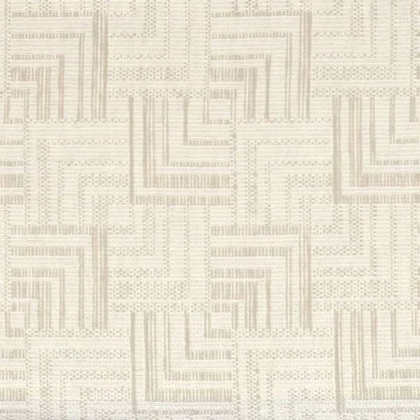 Papago Fabric - Ivoire by white geometric jacquard fabric from Casamance