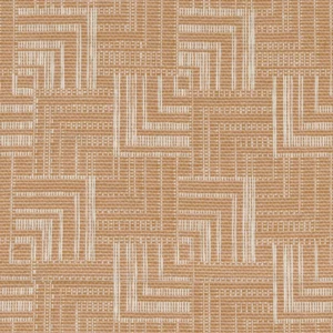 brown geometric jacquard fabric from Casamance