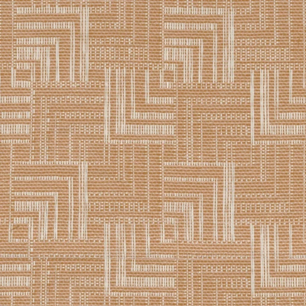 Papago Fabric - Terre De Sienne by brown geometric jacquard fabric from Casamance