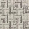 black-grey geometric jacquard fabric from Casamance