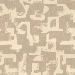 neutral misc embroideried fabric from Casamance