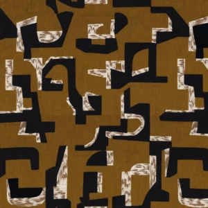 brown misc embroideried fabric from Casamance