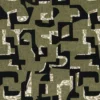 green misc embroideried fabric from Casamance