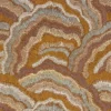 yellow contemporary embroideried fabric from Casamance