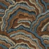 blue contemporary embroideried fabric from Casamance
