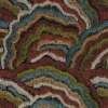 multicolour contemporary embroideried fabric from Casamance