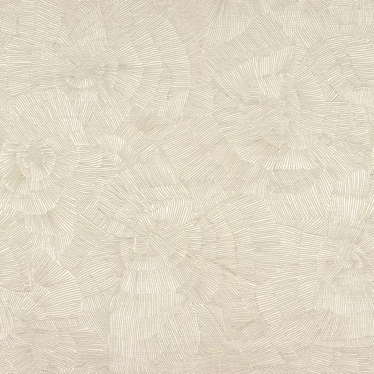 Cleo Fabric - Crème by neutral contemporary linen fabric from Casamance