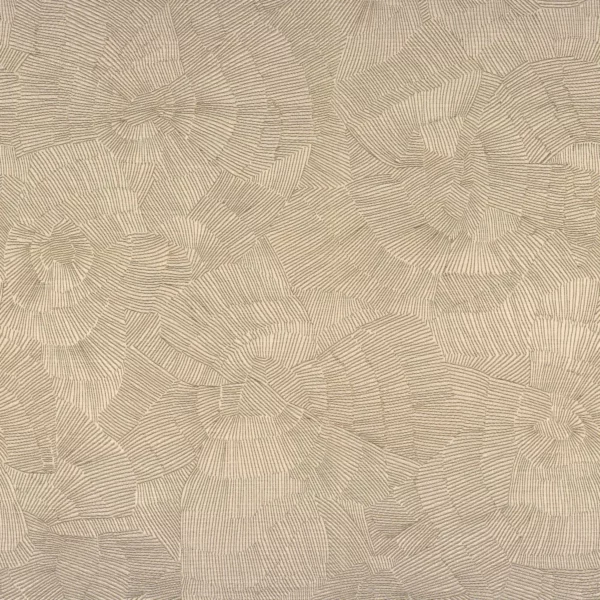 Cleo Fabric - Sable by neutral contemporary linen fabric from Casamance