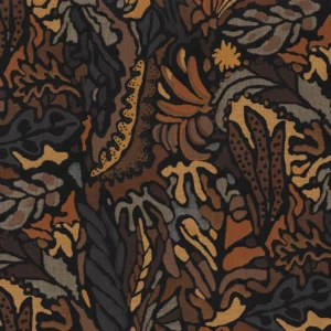 black-grey contemporary cotton fabric from Casamance