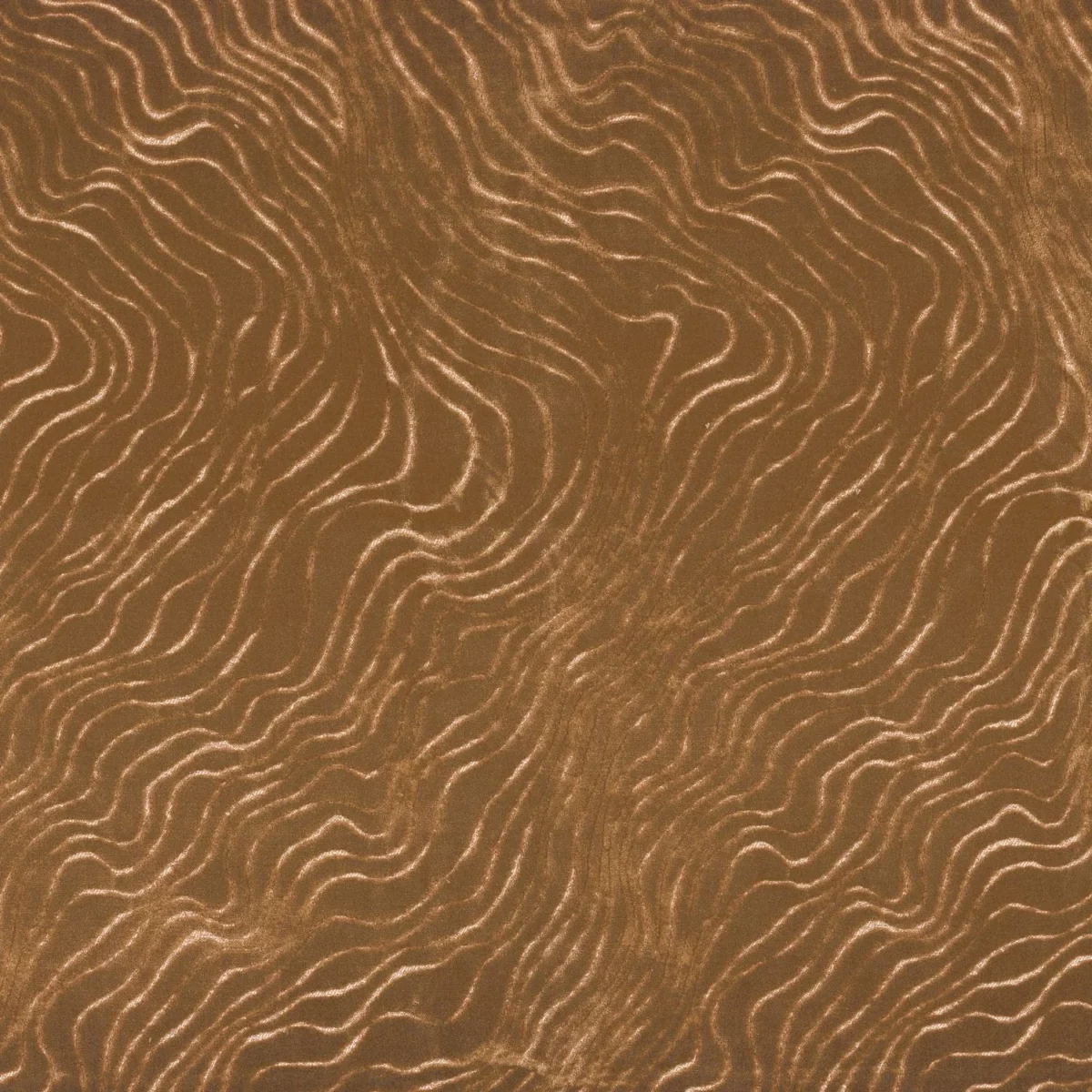 Piti Fabric - Fauve by yellow contemporary velvet-chenille fabric from Casamance