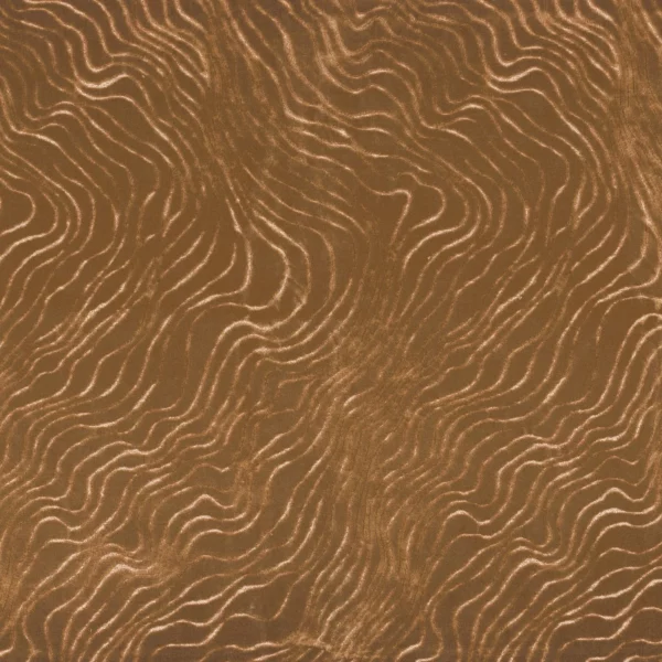 Piti Fabric - Fauve by yellow contemporary velvet-chenille fabric from Casamance