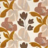 multicolour botanical embroideried fabric from Casamance