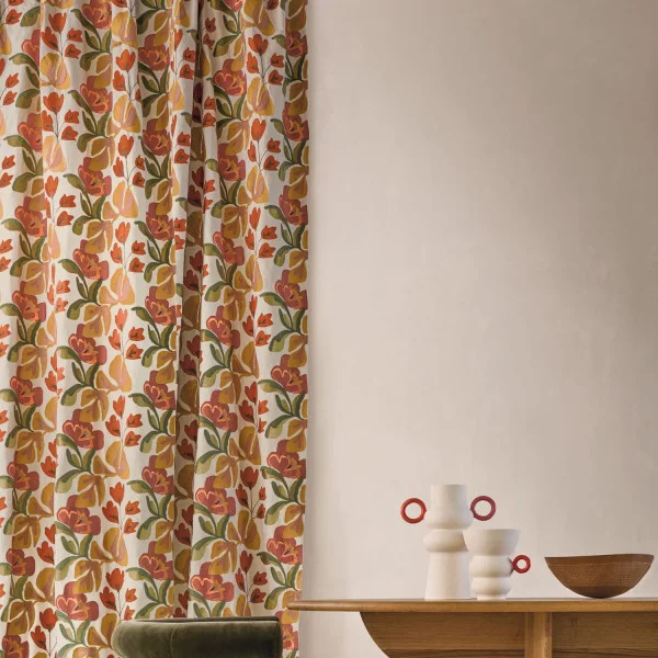 Ayana Fabric - Kaki Terracotta by Ayana Fabric - Kaki Terracotta from