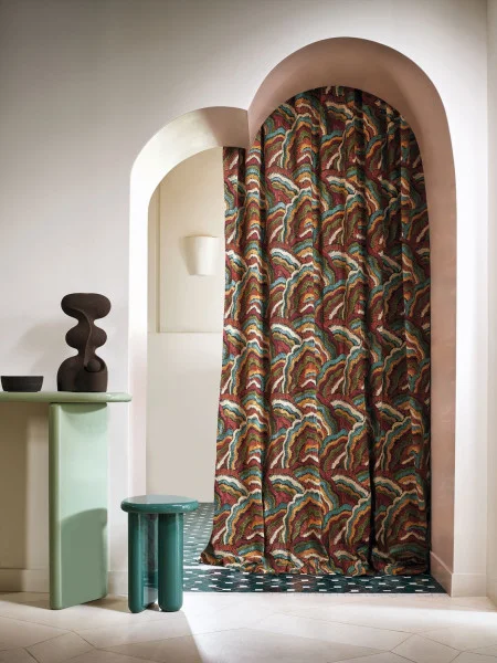 Annella Fabric - Topaze Acajou Fonce by Annella Fabric - Topaze Acajou Fonce from
