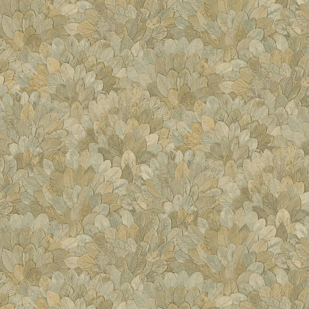 Feijoa Wallpaper - Amande by green botanical wallpaper from casamance