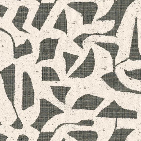 Cana Wallpaper - Anthracite by black-grey misc wallpaper from casamance