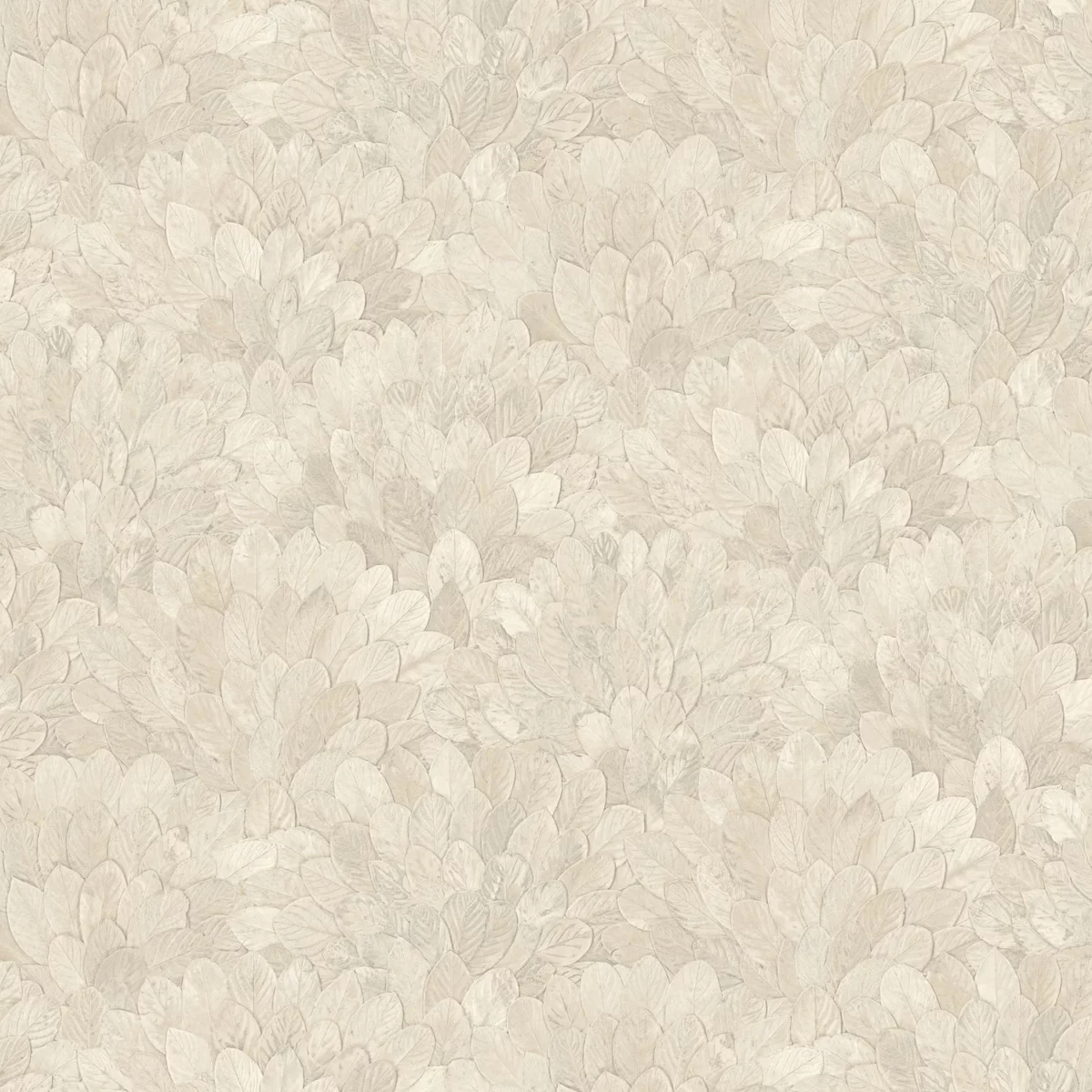 Feijoa Wallpaper - Ivoire by white botanical wallpaper from casamance