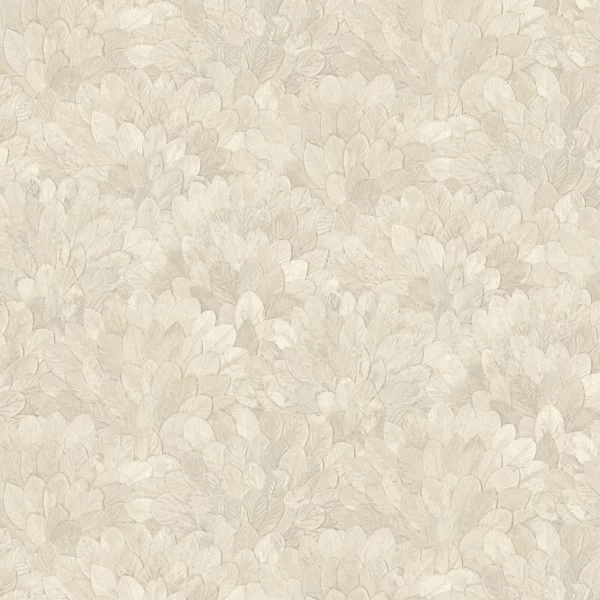 white botanical wallpaper from casamance