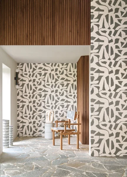 Cana Wallpaper - Anthracite by Cana Wallpaper - Anthracite from