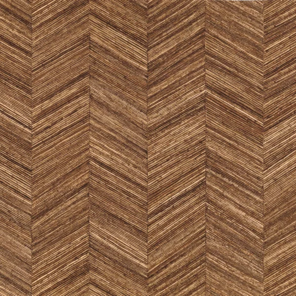 Ocotea Wallpaper - Noyer by brown geometric wallpaper from casamance