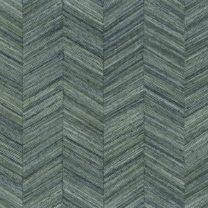 blue geometric wallpaper from casamance
