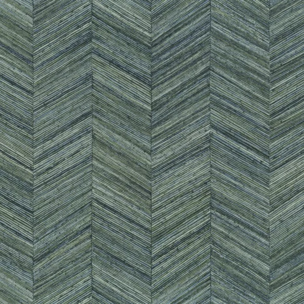 blue geometric wallpaper from casamance