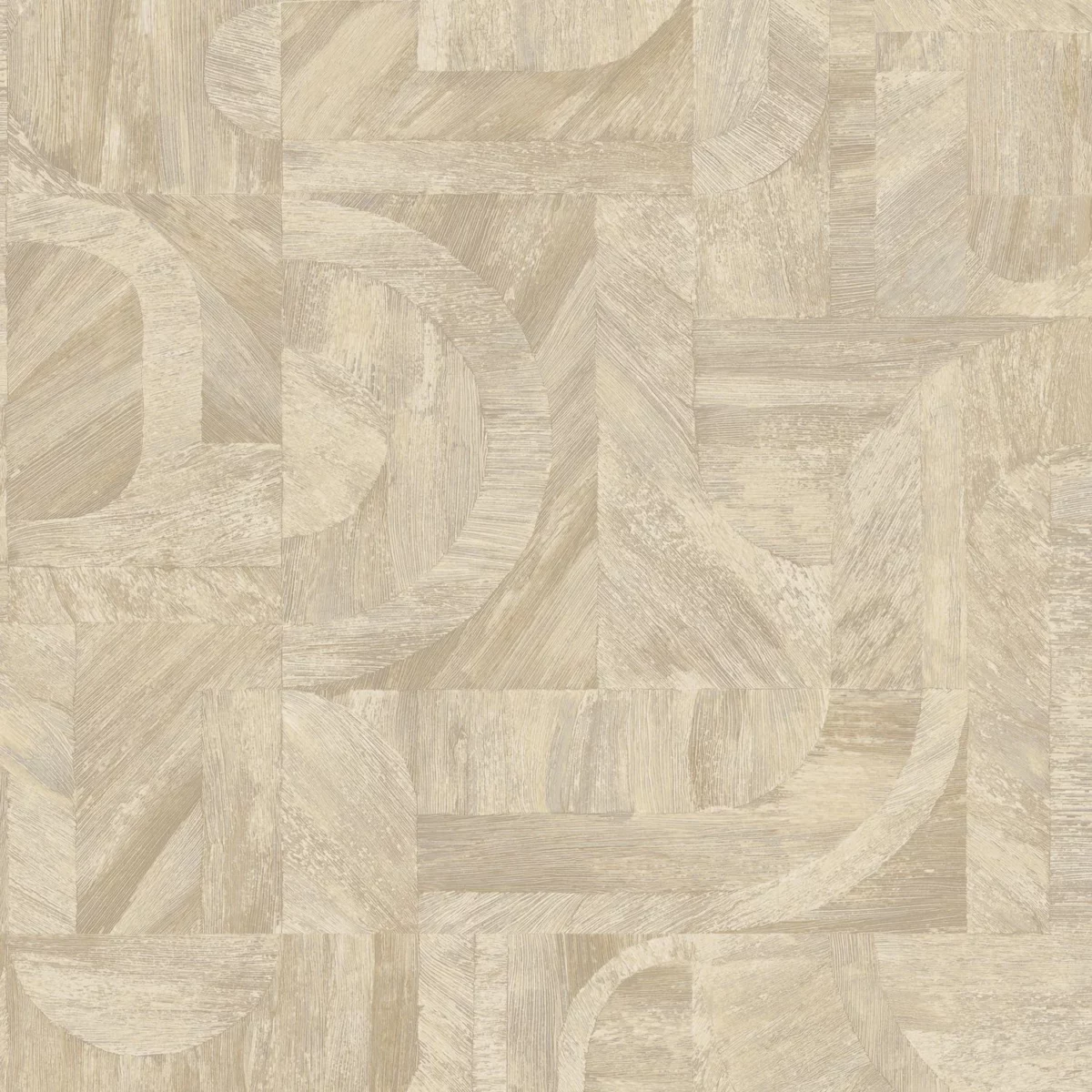 Intarsia Wallpaper - Sable by neutral geometric wallpaper from casamance
