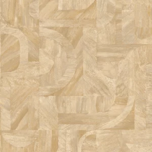 yellow geometric wallpaper from casamance